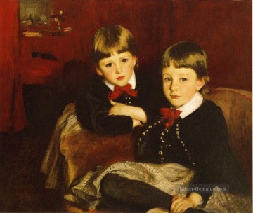  Kinder Malerei - Portrait zweier Kinder alias The Forbes Brothers John Singer Sargent